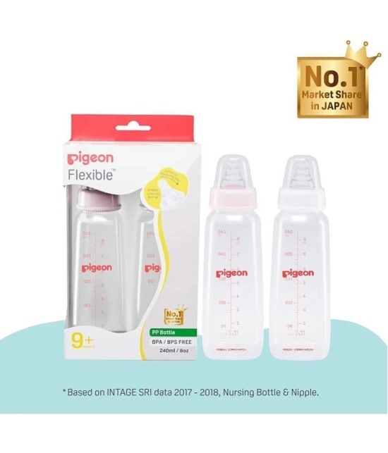 Pigeon - 240 Pink Feeding Bottle ( Pack of 2 )