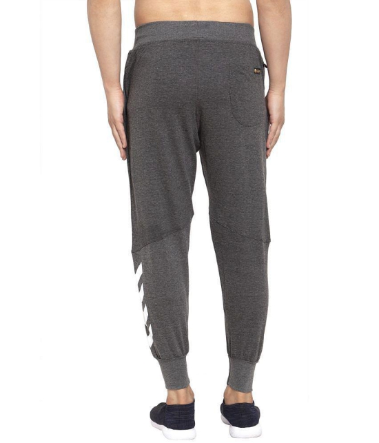 Uzarus Grey Cotton Plain Joggers - None