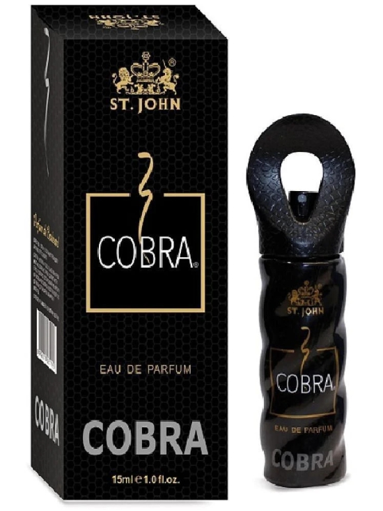 St. John Cobra 15ml & Cobra 10ml Long Lasting Pocket Perfume for Men 25 ml ( Pack of 2 )