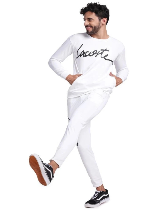 yellow tree White Polyester Relaxed Fit Mens Tracksuit ( Pack of 1 ) - None