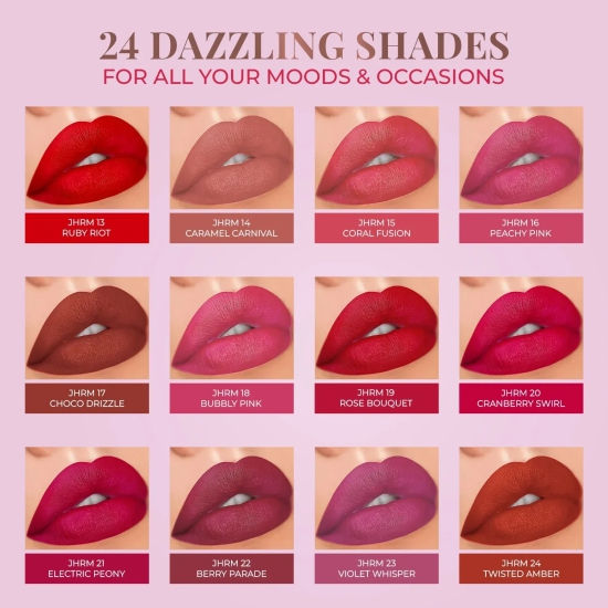 Long Stay Relaxed Matte Bullet Lipstick JHRM-02 MAUVE MAGIC