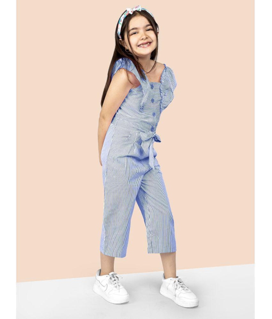 Naughty Ninos - Blue Polyester Girls Jumpsuit ( Pack of 1 ) - None