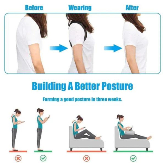 cozz™ Premium Posture Corrector Shoulder Back Support Belt - RELIEF FROM BAD POSTURE AND BACK PROBLEMS!
