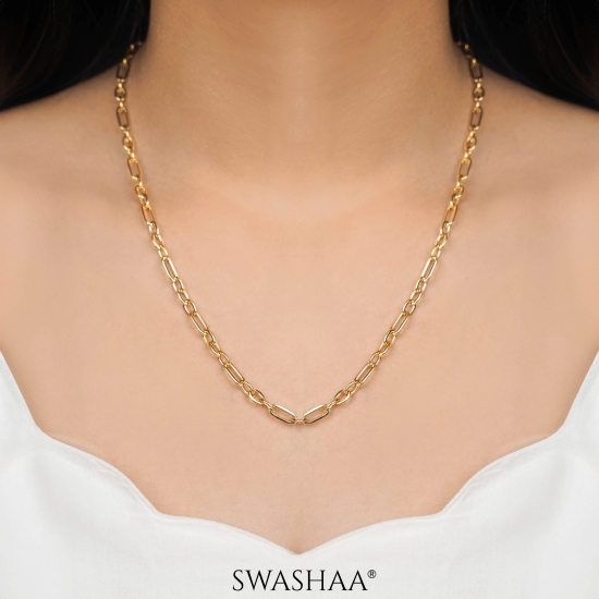 January 18K Gold Plated Chain-Gold