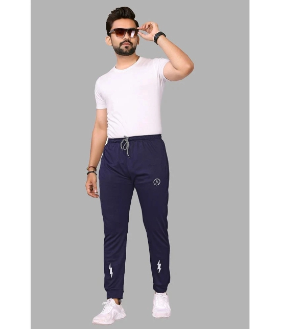 Anand Multicolor Lycra Mens Joggers ( Pack of 2 ) - None