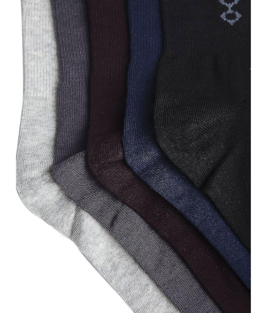 Texlon - Multicolor Cotton Men's Ankle Length Socks ( Pack of 5 ) - Multicolor