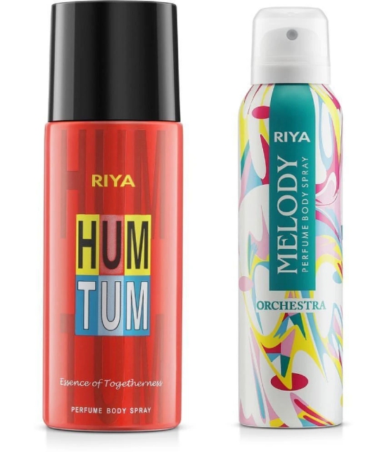 Riya Hum Tum & Melody Deodorant Spray & Perfume For Unisex 300 ( Pack of 2 )