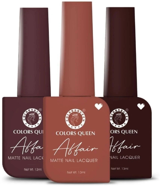 Colors Queen Multi Matte Nail Polish Kit ( Pack of 3 )