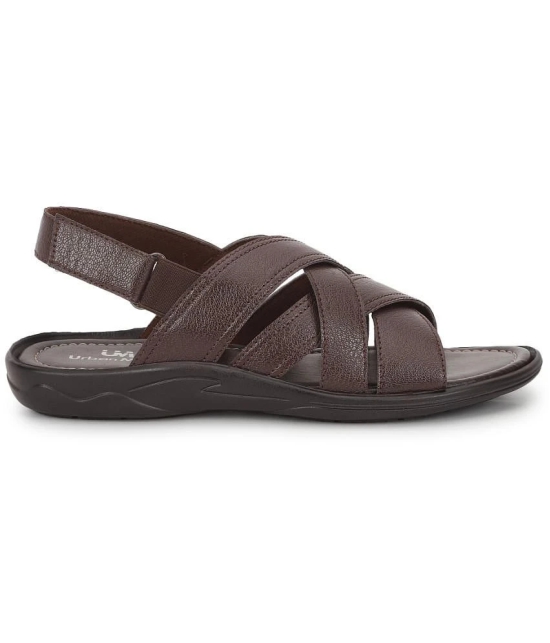 UrbanMark Men Comfortable Faux Leather Slip-On Floaters Sandals - None