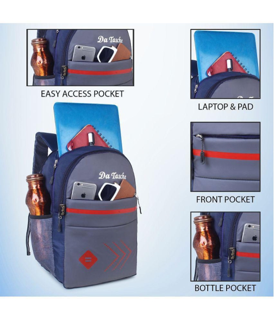 Da Tasche 30 Ltrs Navy Laptop Bags