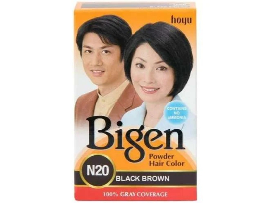 Bigen Powder Hair Color N20, Black Brown