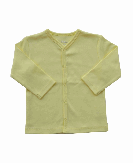 Yellow Long Sleeve Jhabla (100% Cotton Interlock Biowash)