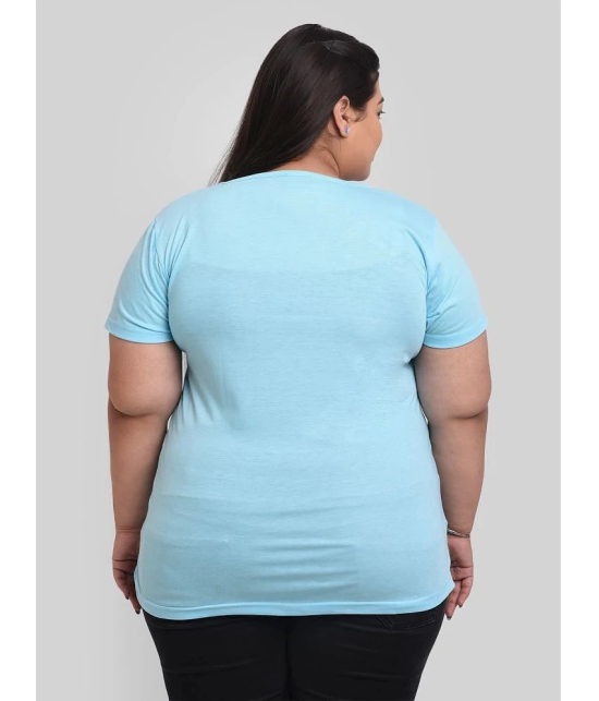 Neo Garments - Turquoise Cotton Regular Fit Womens T-Shirt ( Pack of 1 ) - 5XL