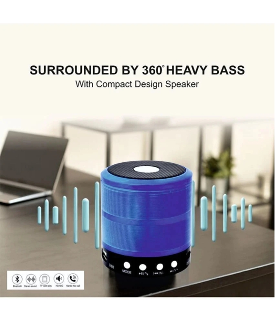 Neo 887 MINI 5 W Bluetooth Speaker Bluetooth v5.0 with USB Playback Time 2 hrs Blue - Blue