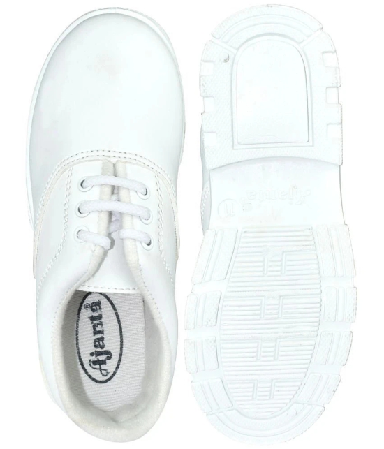 Ajanta - White Boys School Shoes ( 1 Pair ) - None