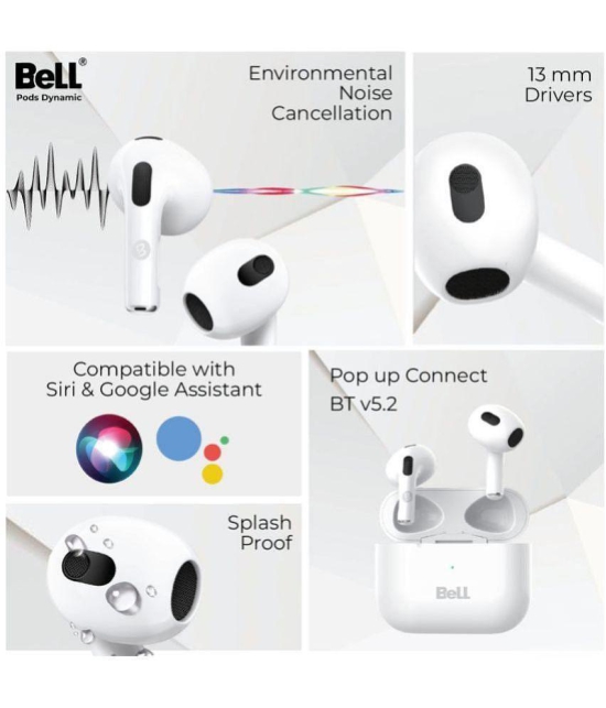 Bell - Wireless Bluetooth Headset - White