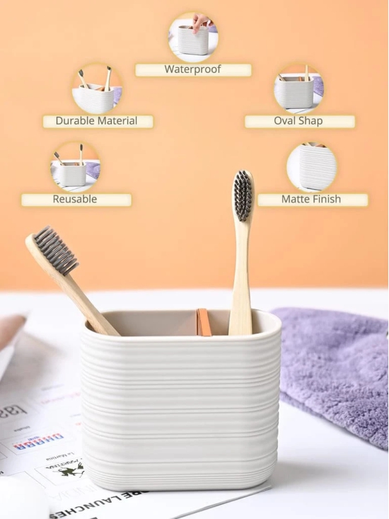 VON CASA Light Beige Toothbrush Holder