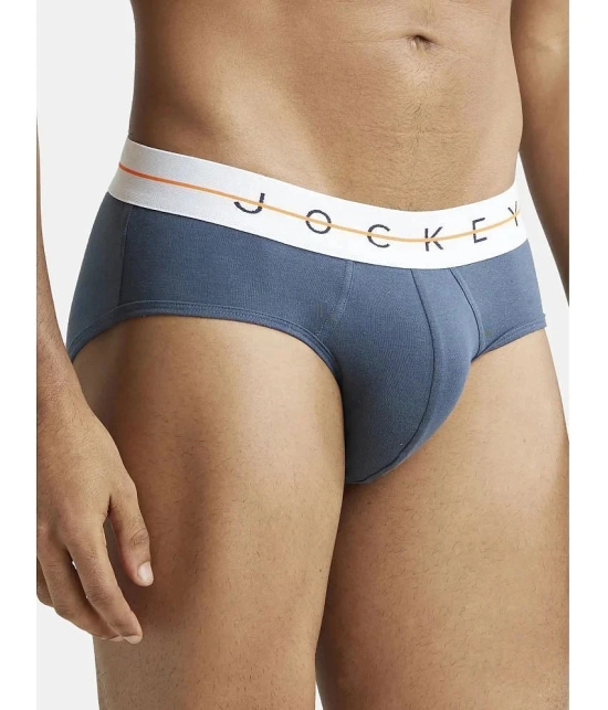 Jockey NY15 Men Cotton Elastane Solid Brief - Mid Night Navy - None