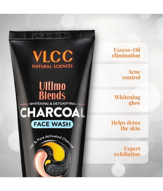 VLCC Ultimo Blends Charcoal Face Wash for Whitening & Detoxifying, 100 ml