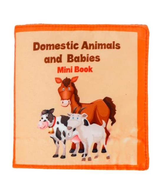 Skyculture? Farm Animals Mini Cloth Book - English Language, Soft Fabric Toy Book for Early Learning