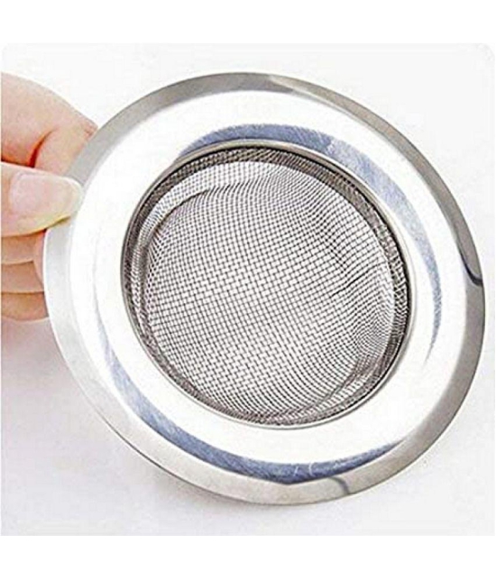 Stainless Steel Strainer Kitchen Drain Basin Basket Filter Stopper Drainer Sink Jali