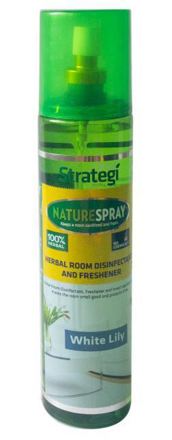 Herbal Room Disinfectant & Freshner - White Lilly - 250  Ml