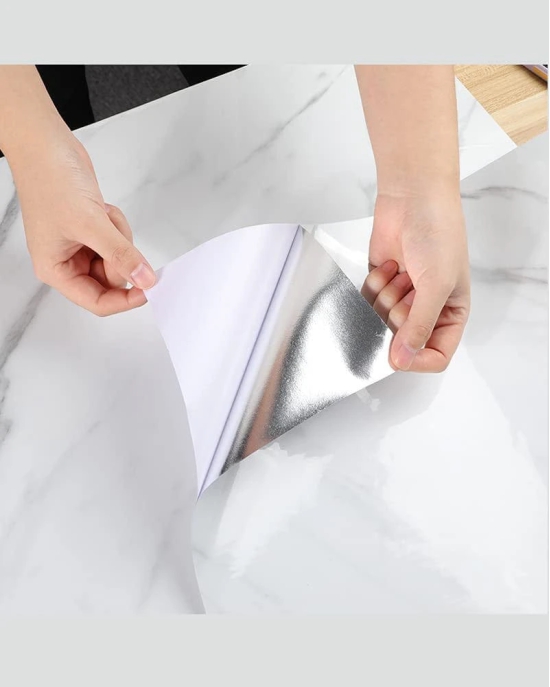 PVC Marble Stone Aluminum Foil Contact Paper Marble Stone Wallpaper Stickers