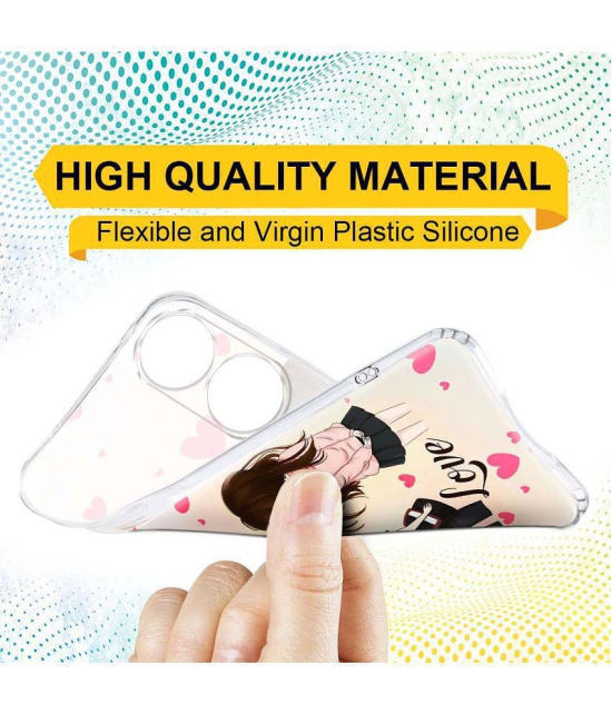 Fashionury Multicolor Printed Back Cover Silicon Compatible For Oppo A59 5G ( Pack of 1 )