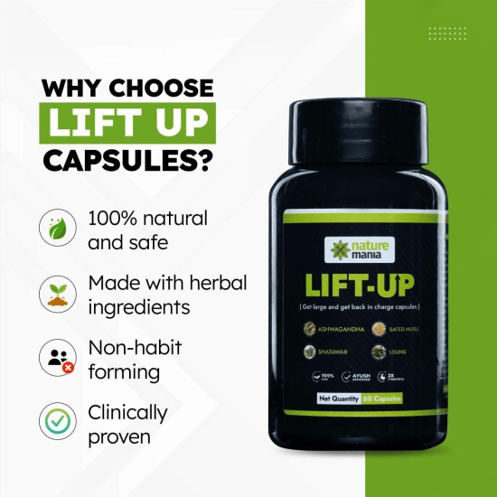 Nature Mania Lift-up Capsule (Male Enhancer) - 60 Capsules