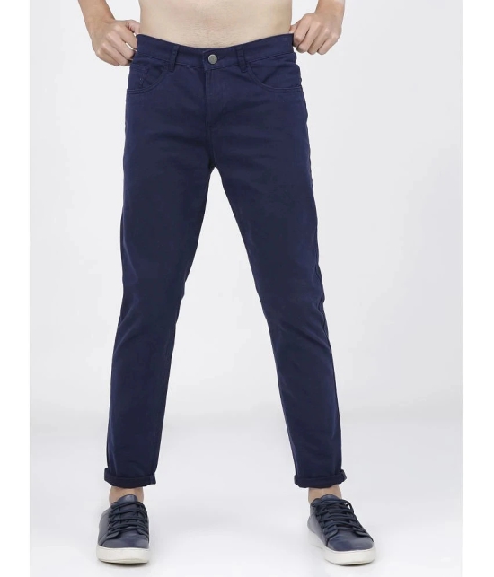 Ketch Tapered Flat Mens Chinos - Navy Blue ( Pack of 1 ) - None