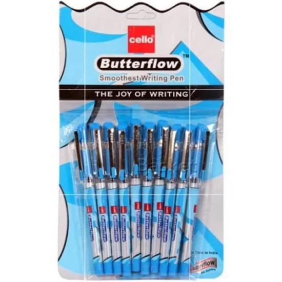 Cello Butterflow Blue Ball Pens pack of 20