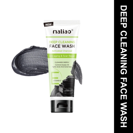 Maliao Charcoal Face Wash with Activated Charcoal - Ultimate Oil Control