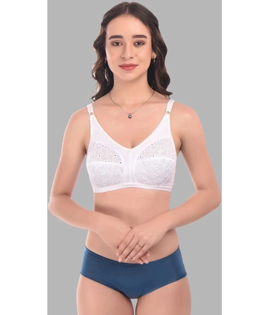 Madam - White Cotton Non Padded Womens Minimizer Bra ( Pack of 1 ) - None