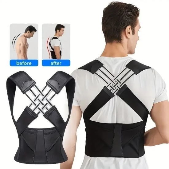 Adjustable Back Posture Corrector/ Slouching Relieve Pain Belt Women Men-Free Size