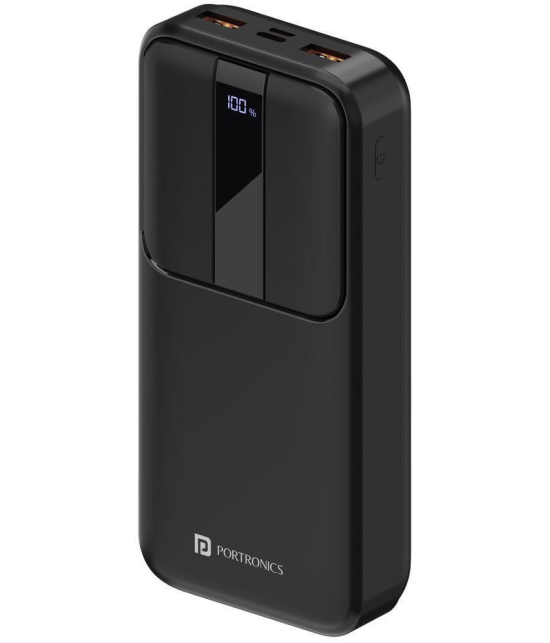 Portronics 20000 -mAh 22.5W Li-Polymer Power Bank - Black