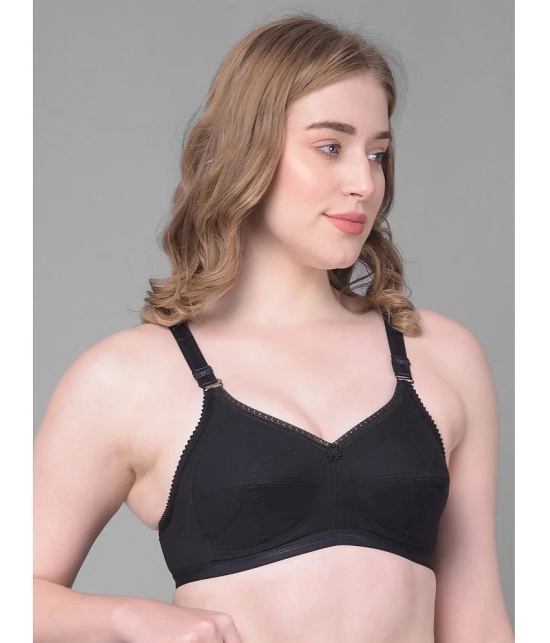 Dollar Missy Pack of 2 Cotton Womens Everyday Bra ( Black ) DES-1052-BLK-PO2 - None