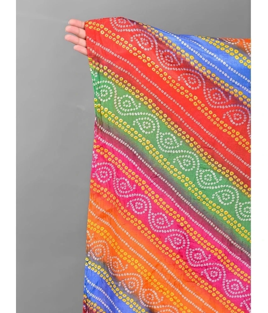 Apratim - Multicoloured Silk Womens Dupatta - ( Pack of 1 ) - Multicoloured