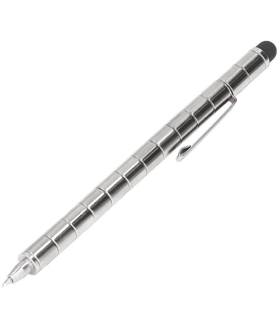 NAMRA Toy Pen, Decompression Magnetic Metal Pen, Eliminate Pressure Fidget Gadgets, Multifunction Writing Magnet Ballpoint Pen, Modular Tools for Adult & Creative Toys for Kids (SILVER)