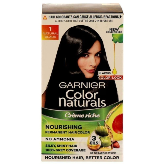 Garnier Color Naturals CremE Shade 1 Natural Black 35 Ml Plus 30 Gms