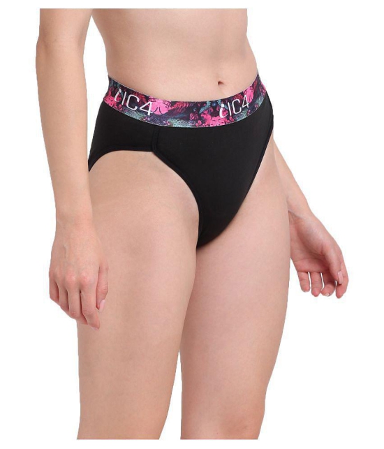 IC4 Cotton Lycra Bikini Panties - Pack of 2 - S