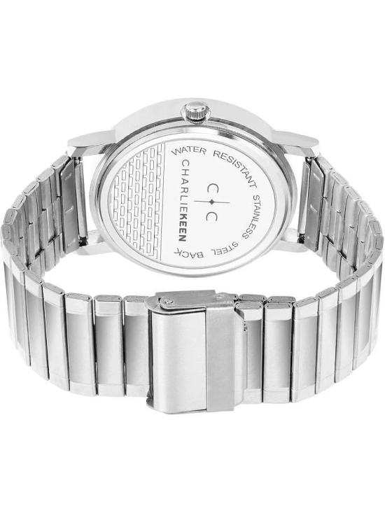 CHARLIEKEEN Silver Stainless Steel Analog Mens Watch