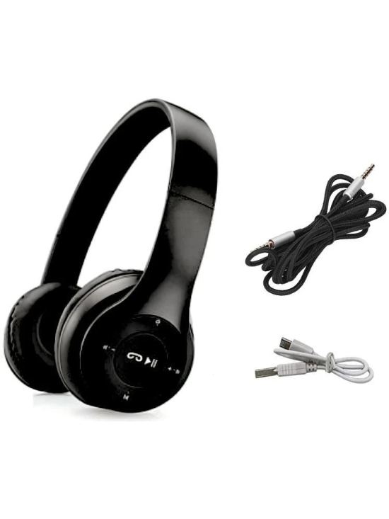 UGPro UGP-47 Dual Mode 3.5 mm Bluetooth Headphone Over Ear 6 Hours Playback Adjustable length IPX4(Splash & Sweat Proof) Black