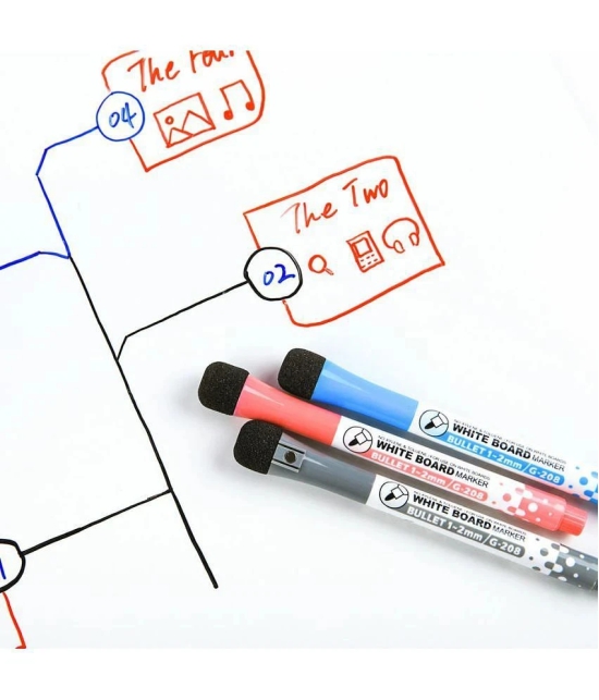 GXIN White Board Marker Assorted/Multicolour Magnetic Dry Erase Whiteboard Markers with Eraser