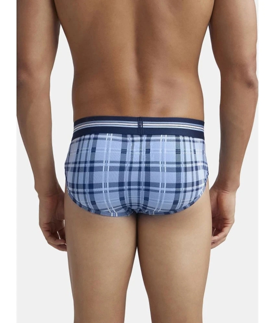 Jockey UI20 Men Super Combed Cotton Elastane Brief - Dusk Blue Print (Pack of 2 - Prints May Vary) - None