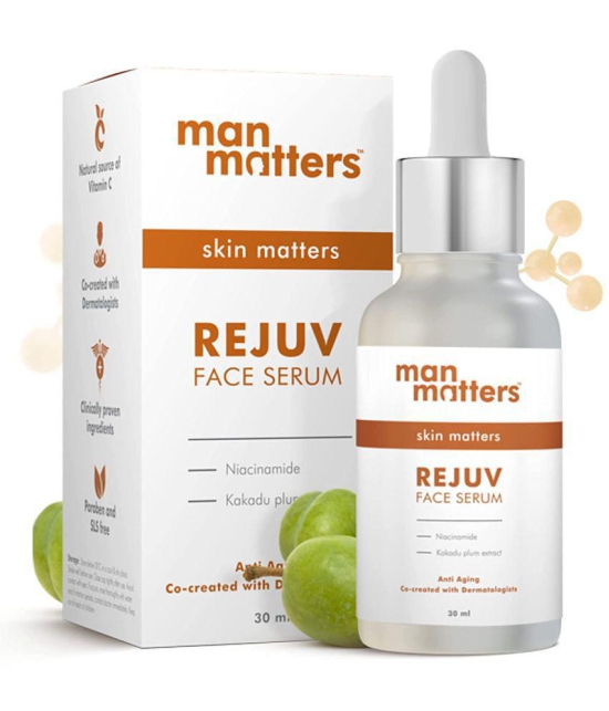 Man Matters Face Serum 30ml | Radiant Skin, Fights Acne, Acne Scars, Aging & Dark Spots | 10% Niacinamide & 2% Kakadu Plum