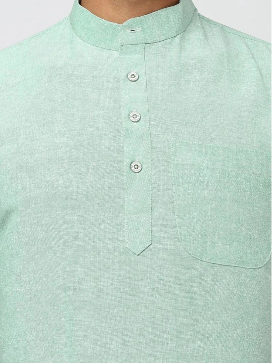 DESHBANDHU DBK - Green Cotton Mens Kurta ( Single ) - None