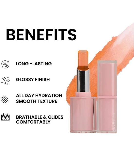 Seven Seas Long Lasting | Smooth Texture | Glass Finish | Rouge Gel Lipstick (Orange 2.8g)