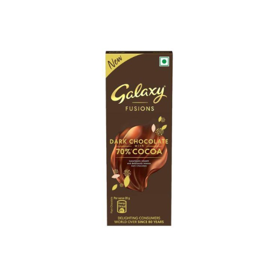 Galaxy Fusions Dark Chocolate With 70% Cocoa 56G