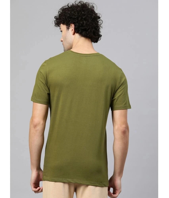 Alcis Olive Cotton Regular Fit Mens Sports T-Shirt ( Pack of 1 ) - None