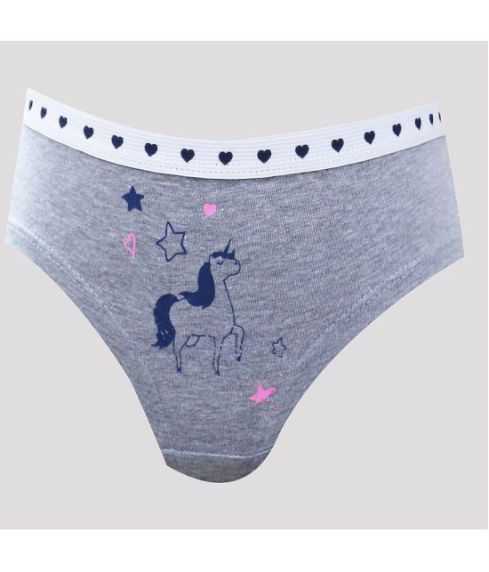 Ariel - Multi Cotton Blend Girls Panties ( Pack of 6 ) - None